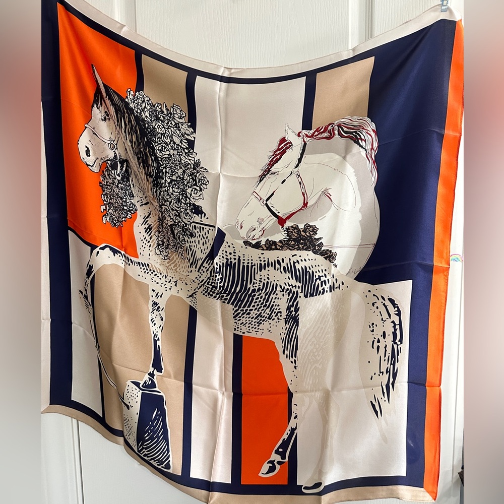100% silk scarf shawl wrap